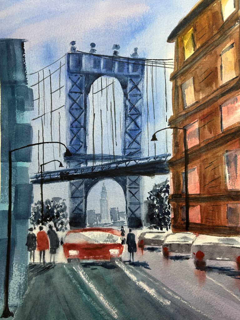 Bild med titel: Manhattan bridge, NY